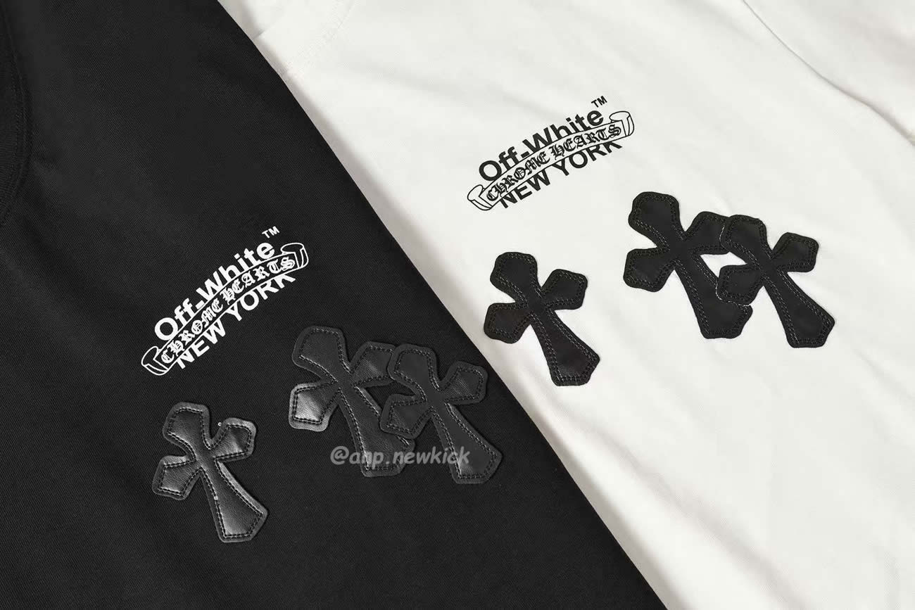 Chrome Hearts X Off White Casual Tee (2) - www.newkick.vip